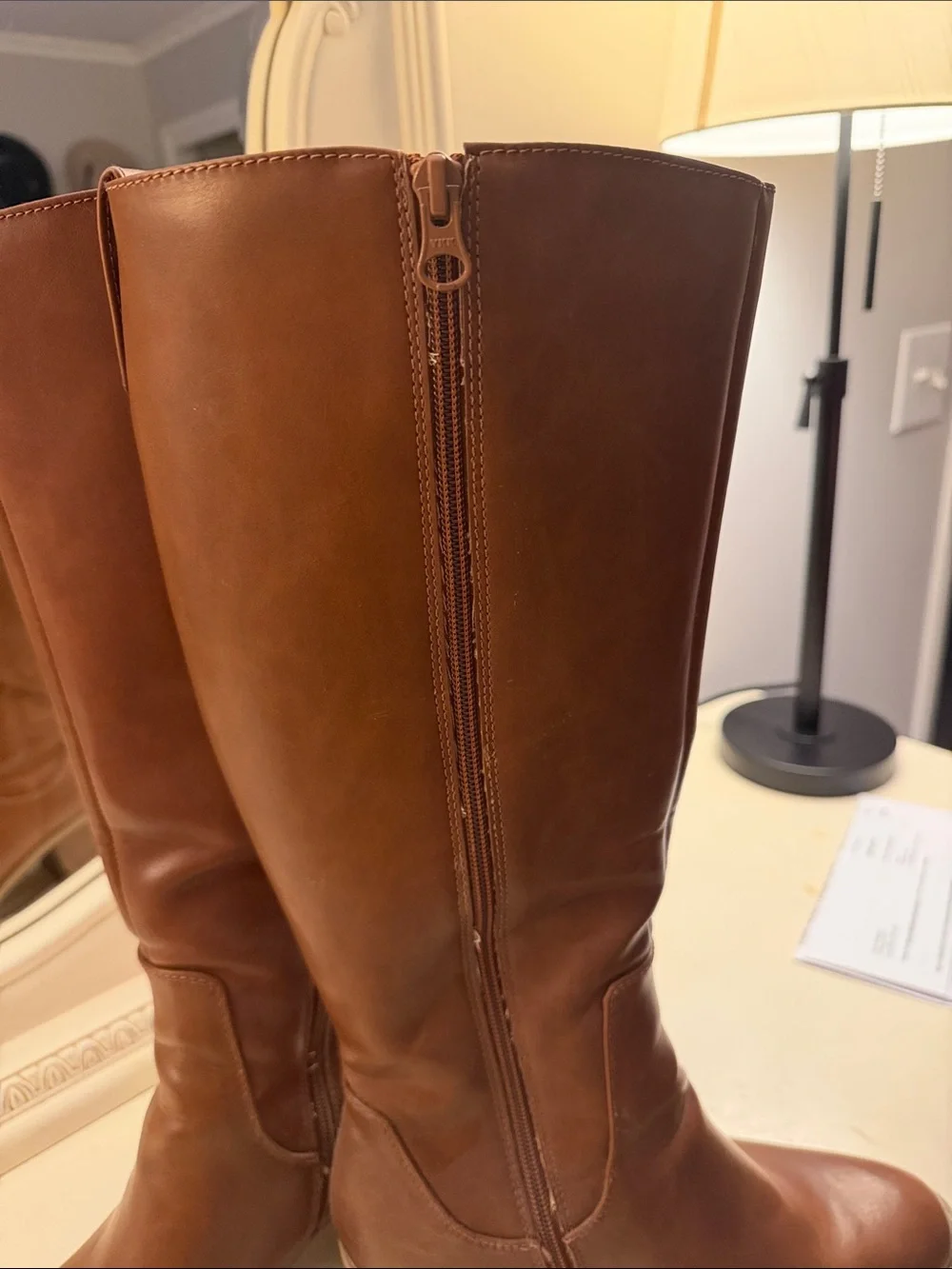 Target Brown Over-the-Knee Leather Boots